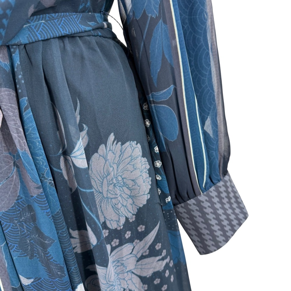Nikita Mhaisalkar Anthropologie Women's 1X One-Shoulder Floral Print Maxi Dress - Picture 11 of 16